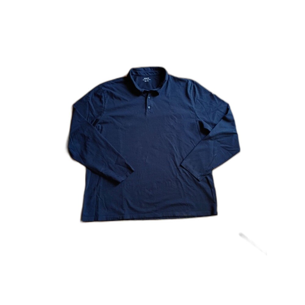 Vince Mens Black Long Sleeve Polo Shirt XXL